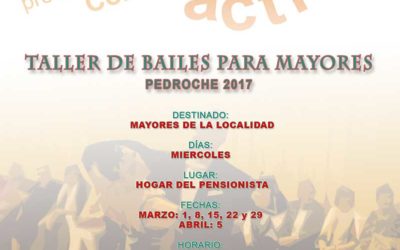 Taller de bailes para mayores. Programa Envejecimiento Activo Pedroche 2017
