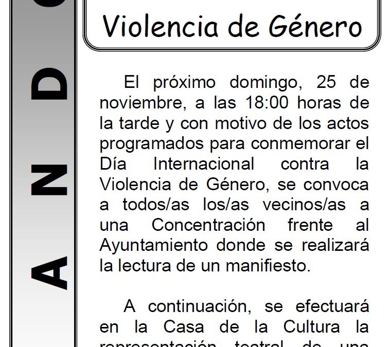 Día Internacional Violencia de Género 2018 1