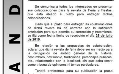 Colaboración en Revista de Feria 2019