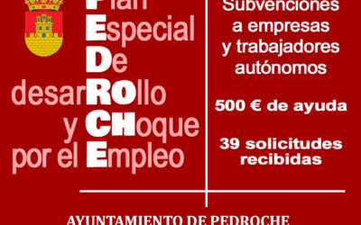 39 empresas se beneficiarán de la ayuda de 500 euros del Ayuntamiento de Pedroche