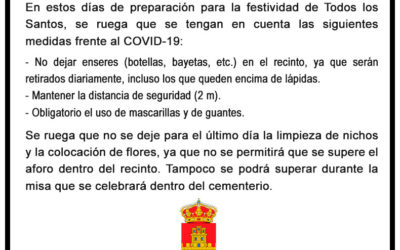Cementerio Municipal. Nota informativa