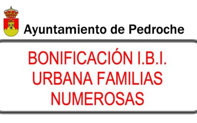 Bonificación IBI urbana familias numerosas