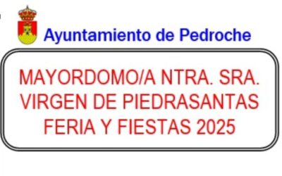 Mayordomo/a Ntra. Sra. Virgen de Piedrasantas Feria y Fiestas 2025